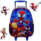 Mochila de Rodas Escolar Infantil Marvel Spidey Amazing Friends Spider Man o Homem Aranha Xeryus