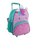 Mochila de Rodinha Carrinho Unicórnio Verde CP2204B - Clio