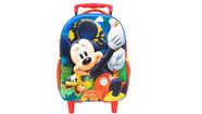  Mochila de Rodinha Escolar G 3D Mickey Mouse Original Disne