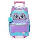 Mochila De Rodinha Infantil Pack Me Cat Lilas Pacific