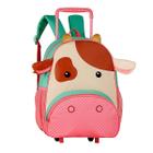 Mochila de Rodinha Infantil Pets Gato Vaca Girafa Clio