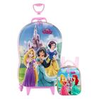 Mochila de Rodinha Princesa Disney 3d Com Lancheira Maxtoy