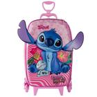 Mochila de Rodinha Stitch Rosa Maxtoy 3857BM24