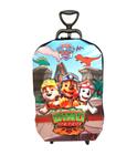 Mochila de Rodinhas 3D Patrulha Canina Patrol Dino Infantil