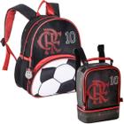 Mochila de Rodinhas c/ Lancheira Térmica Oficial Flamengo