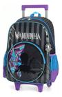 Mochila De Rodinhas Carrinho Infantil Wandinha Addams Preto