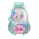 Mochila de Rodinhas Com Alça Luxcel Barbie Verde