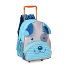 Mochila de Rodinhas Costas Cachorro Dog Color Pets Infantil Escolar