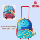 Mochila de Rodinhas Dinossauro - Azul