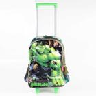 Mochila De Rodinhas Escolar Hulk Ic39582ag Verde