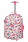 Mochila de Rodinhas Escolar Lilica Ripilica Lov. It Flowers Feminino