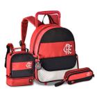 Mochila de Rodinhas Flamengo com Lancheira Térmica e Estojo