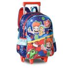 Mochila de Rodinhas Gato Galáctico Infantil Escolar Meninos - Clio Style