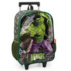 Mochila de Rodinhas Hulk Marvel Verde - Luxcel 47x30x15cm