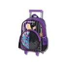 Mochila De Rodinhas Infantil Wandinha Addams - Roxo