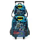 Mochila De Rodinhas + Lancheira Batman Coringa Preto