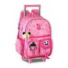 Mochila de Rodinhas Luluca Infantil Meninas Escolar Pandinha