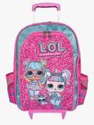 Mochila de rodinhas mochilete lol surprise boneca infantil escolar meninas rosa bolsa