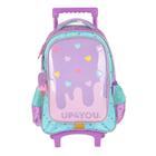 Mochila de Rodinhas Sem alça Luxcel Up4You Sorvete Violeta