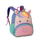 Mochila De Unicórnio Escolar Impermeável Feminina Clio Style Zoo Infantil