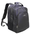 Mochila de viagem e bordo em poliester preto ls mn4194