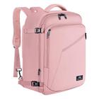 Mochila de viagem MATEIN rosa para mulheres de 35 litros com expansível