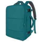 Mochila de viagem Taygeer Carry on 35L com porta USB Peacock Blue