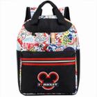 Mochila Disney 100 Personagens Clássicos 30x40x15cm - Design Mágico e Resistente - Xeryus