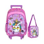 Mochila e Lancheira Escolar Infantil Unicornio Magic BRW