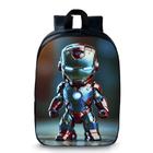 Mochila escola infantil anime homem de ferro pequeno - exo