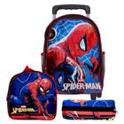 Mochila Escolar 3D Infantil Homem Aranha De Rodinhas - Toys 2U