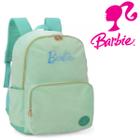 Mochila Escolar Barbie Juvenil Meninas De Costas Turquesa - Luxcel