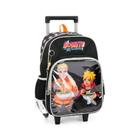 Mochila escolar carrinho boruto preta luxcel