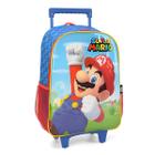 Mochila escolar com rodinha super mario - Luxcel