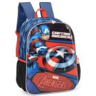 Mochila Escolar Costa Infantil Avengers Capitão América Azul Luxcel