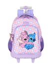 Mochila Escolar Costas e Rodas Lilo Stitch Original