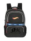 Mochila Escolar Costas Hot Wheels Ms47786 - Preto