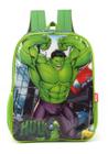 Mochila Escolar Costas Hulk Verde marvel Infantil - Luxcel