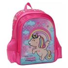 Mochila Escolar Costas Infantil Reforçada Unicórnio Poney - Yepp