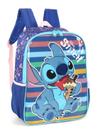 Mochila Escolar de Costas Disney Stitch Azul - Luxcel