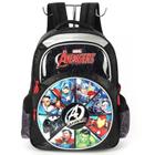 Mochila Escolar De Costas Marvel Avengers Preta Luxcel