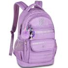 Mochila Escolar de Costas Rebecca Bonbon Estampa Holografica RB24587 Lilas