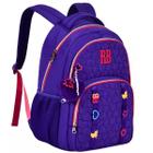 Mochila Escolar de Costas Rebecca Bonbon SOFT Matelassê Roxo RB24536