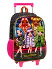 Mochila Escolar de Rodas G Rainbow High Original Preto