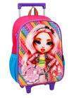 Mochila Escolar de Rodas G Rainbow High Original Preto