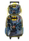 Mochila Escolar De Rodinhas Com Lancheira Batman