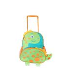 Mochila Escolar de Rodinhas Dinossauro - Verde - Praticidade na volta às aulas do seu pequeno