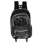 Mochila Escolar De Rodinhas Feminina Paetê Viking Flamingo