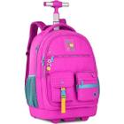 Mochila Escolar de Rodinhas Luluca Clio STYLE LU24599 Rosa