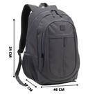 Mochila Escolar Esporte Unissex Denlex DL1286 25L Cinza